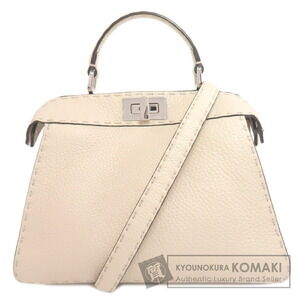 Fendi Peekaboo Selleria Handbag Calfskin